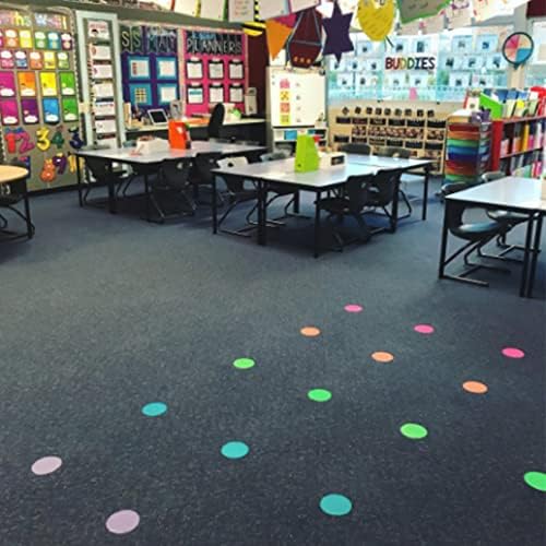 SITSPOTS® 24 חץ, חבילת מעגל רב צבעוני - חץ רצפת שטיח סמני ישיבה לכיתה | מקומות הישיבה המקוריים לשטיח